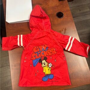 Size 2T Vintage Mickey Mouse rain jacket. Disney brand. City slicker